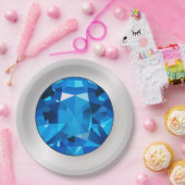 Borden voor saffierpapier papieren bordje (Feest)