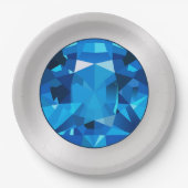 Borden voor saffierpapier papieren bordje (Voorkant)