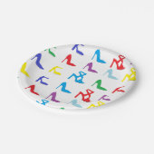 borden voor "schoenen" papieren bordje (Gekanteld)