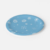 Borden voor sneeuwvlokken papieren bordje (Gekanteld)