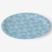 borden voor sneeuwvlokken papieren bordje (Gekanteld)