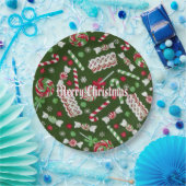 Borden voor Snoep met heerlijke kerstmis 2 Papieren Bordje (Feest)