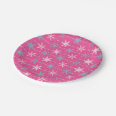 Borden voor Snowflakes Patroonfeestdagen, bevroren Papieren Bordje (Gekanteld)