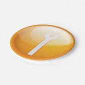 Borden voor spannersymbool papieren bordje (Gekanteld)