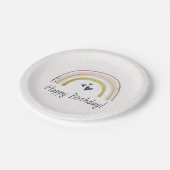 Borden voor speciale regenboogdagen papieren bordje (Gekanteld)