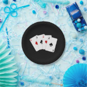 Borden voor speelkaarten van gokpartijen papieren bordje (Feest)