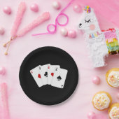 Borden voor speelkaarten van gokpartijen papieren bordje (Feest)