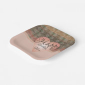 Borden voor Square Designer Paper Papieren Bordje (Gebogen)