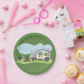 Borden voor stijlvol Camper Paper Papieren Bordje (Feest)