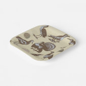 Borden voor  stijlvol vogelpapier papieren bordje (Gebogen)