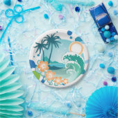 Borden voor Surf van eilanden Papieren Bordje (Feest)