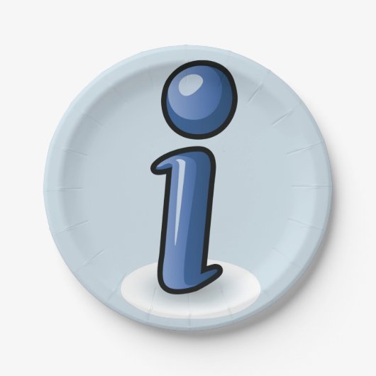 Borden voor Symboolpapier Papieren Bordje (Voorkant)