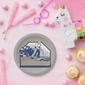 Borden voor trekkend chirurgische papier papieren bordje (Feest)