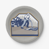 Borden voor trekkend chirurgische papier papieren bordje (Voorkant)