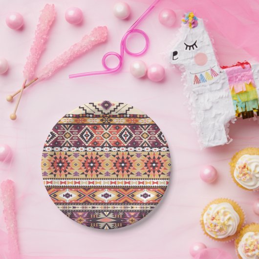 Borden voor tribaal kunstpapier papieren bordje (Feest)