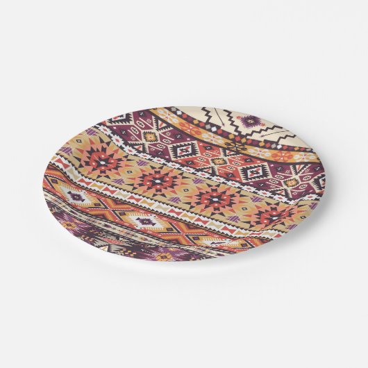 Borden voor tribaal kunstpapier papieren bordje (Gekanteld)