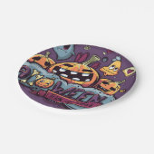 Borden voor trick or treat papieren bordje (Gekanteld)