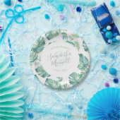 Borden voor Tropisch groen weddenschap Papieren Bordje (Feest)