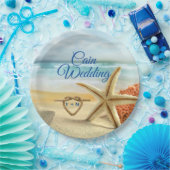 Borden voor Tropisch weddenschap-stransplaten Papieren Bordje (Feest)