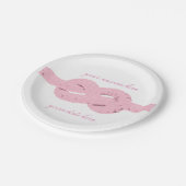 borden voor trouwdouches papieren bordje (Gekanteld)