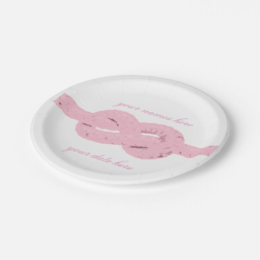 borden voor trouwdouches papieren bordje (Gekanteld)