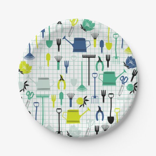 Borden voor tuinpapier papieren bordje (Voorkant)