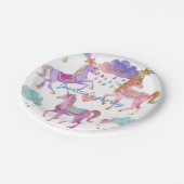 Borden voor Unicorn-verjaardagsfeestje Papieren Bordje (Gekanteld)