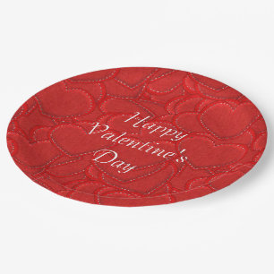 Borden voor Valentijnsdag met titel Papieren Bordje