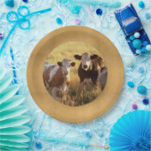 Borden voor veepapier papieren bordje (Feest)