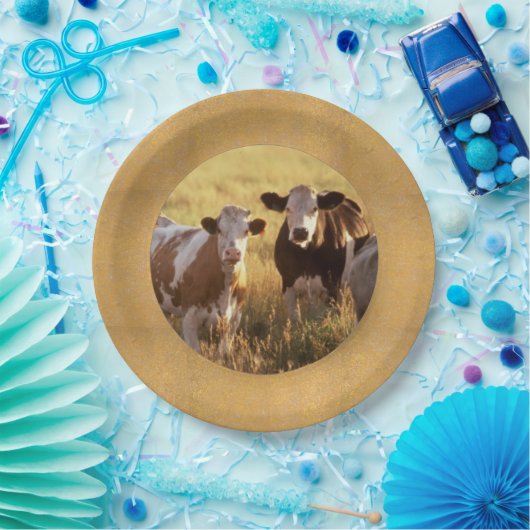 Borden voor veepapier papieren bordje (Feest)