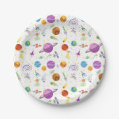 Borden voor verjaardagsdagsdagsdagsdagstaarten papieren bordje (Voorkant)