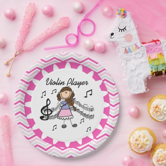 Borden voor Violin Player-papier Papieren Bordje (Feest)
