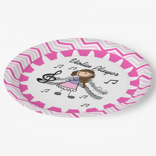 Borden voor Violin Player-papier Papieren Bordje (Gekanteld)