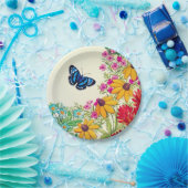 Borden voor vlinderbloemigen tuinpapier papieren bordje (Feest)