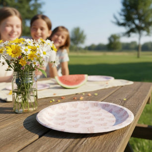 Borden voor vlinderpapier papieren bordje
