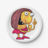 Borden voor vreemd damespapier papieren bordje (Voorkant)