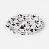 Borden voor Vrijgezellenfeest van tandwielen Papieren Bordje (Gekanteld)