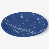 Borden voor vrolijk kerstcadeaupapier papieren bordje (Gekanteld)