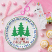 Borden voor vrolijk kerstpapier papieren bordje (Feest)