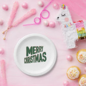 Borden voor vrolijk kerstpapier papieren bordje (Feest)