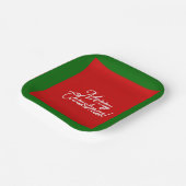 Borden voor vrolijk kerstpapier papieren bordje (Gebogen)