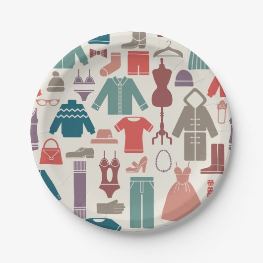 Borden voor wasknuppels papieren bordje (Voorkant)