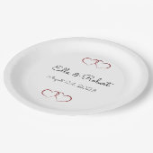 Borden voor weddenschappen papieren bordje (Gekanteld)