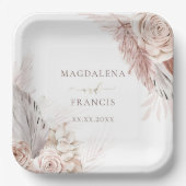 Borden voor weddenschapsbloemen papieren bordje (Voorkant)