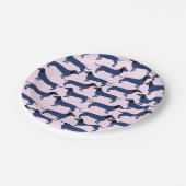 Borden voor Wiener Dog Paper Papieren Bordje (Gekanteld)