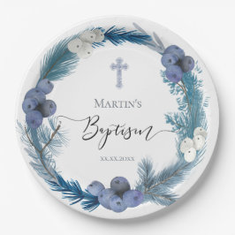 borden voor winterbaasjespapier papieren bordje