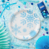 Borden voor winterweddenschap Snowflake Papieren Bordje (Feest)