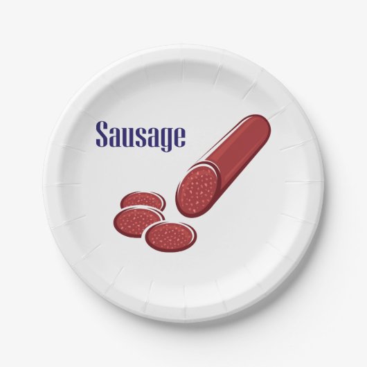 Borden voor worst papieren bordje (Voorkant)