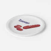 Borden voor worst papieren bordje (Gekanteld)