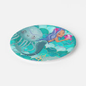 Borden voor Zeemeerminnend papier Papieren Bordje (Gekanteld)